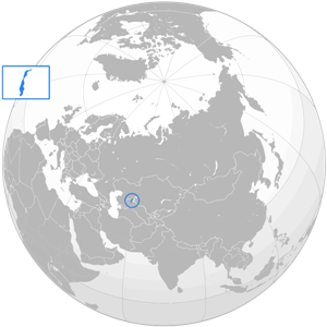 Большое Аральское море - озеро на карте