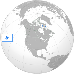 Амаджуак - озеро на карте