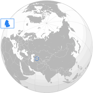 Сарыкамышское - озеро на карте