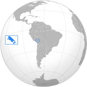 Титикака - озеро на карте