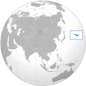 Хяргас-Нуур - озеро на карте