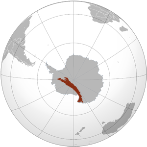 Трансантарктические горы на карте
