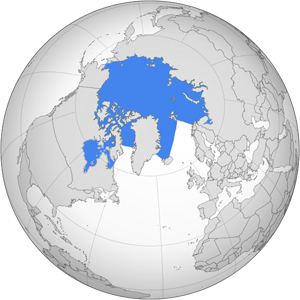 Северный Ледовитый океан на карте