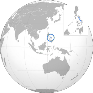 море Самар на карте
