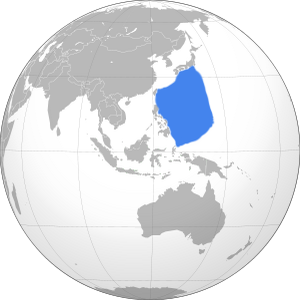 Филиппинское море на карте