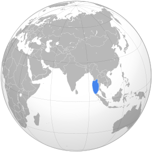 Андаманское море на карте