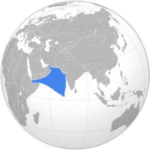 Аравийское море на карте