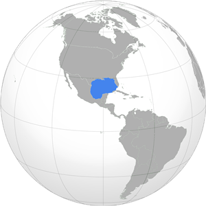 Мексиканский залив на карте