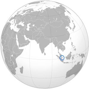 Сингапурский на карте