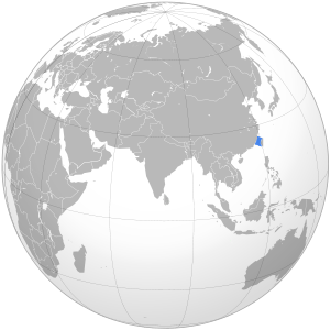 Тайваньский на карте