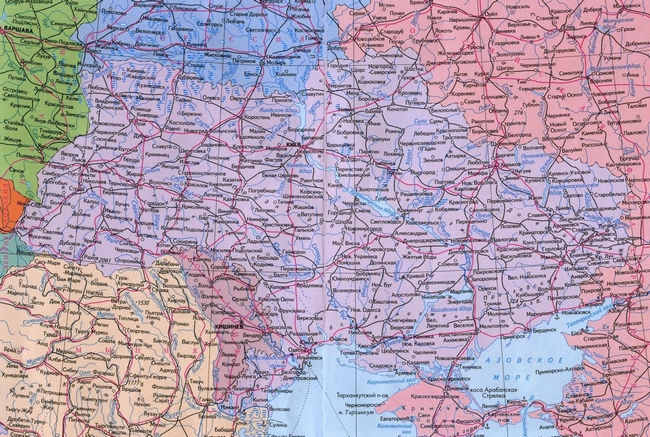 Украина - карта страны