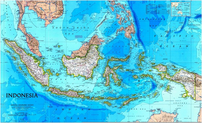 Индонезия - карта страны