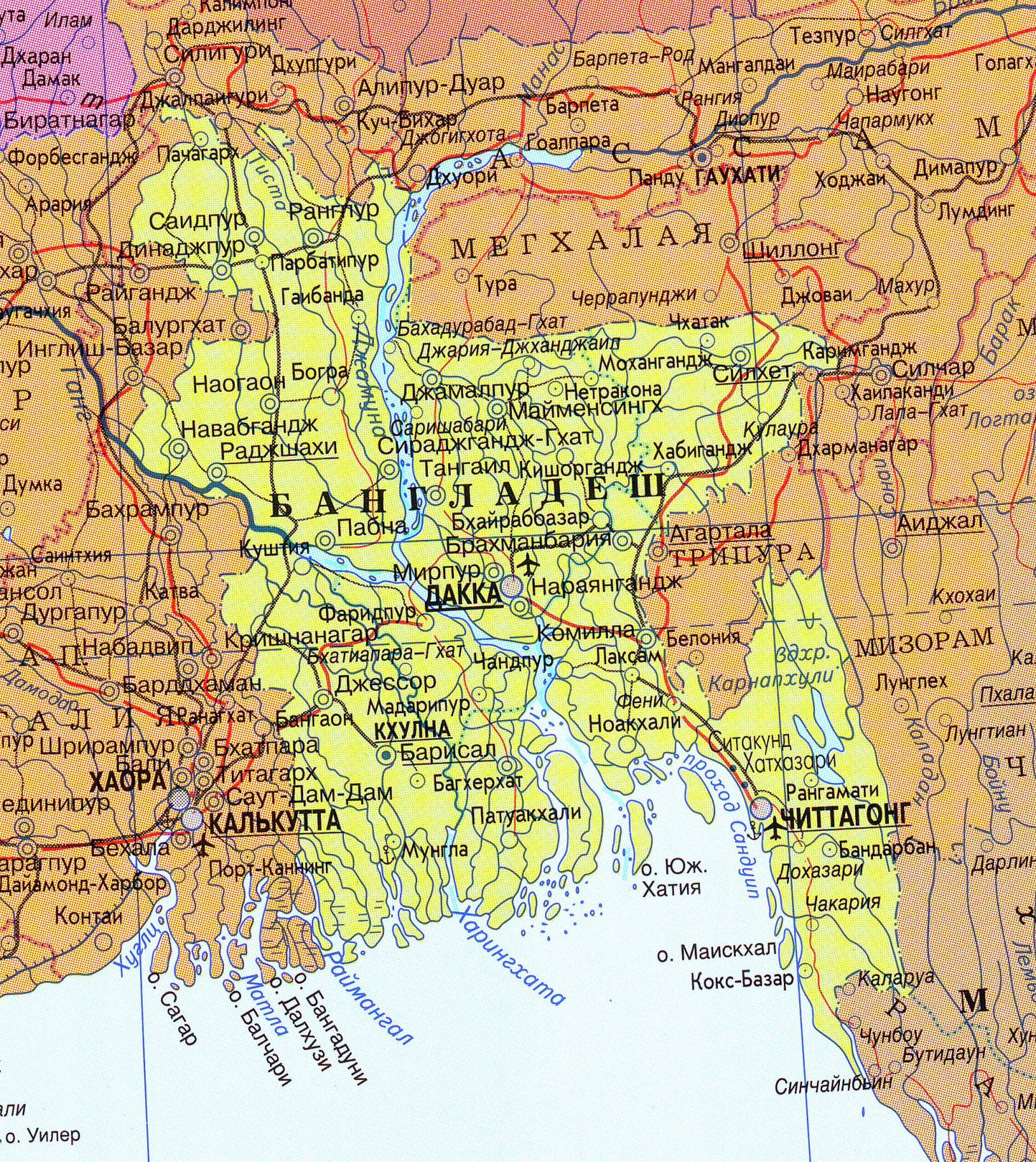 Maps Of Bangladesh Detailed Map Of Bangladesh In English Tourist ...