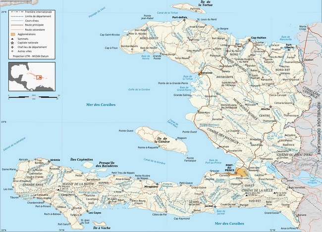 Гаити - карта страны